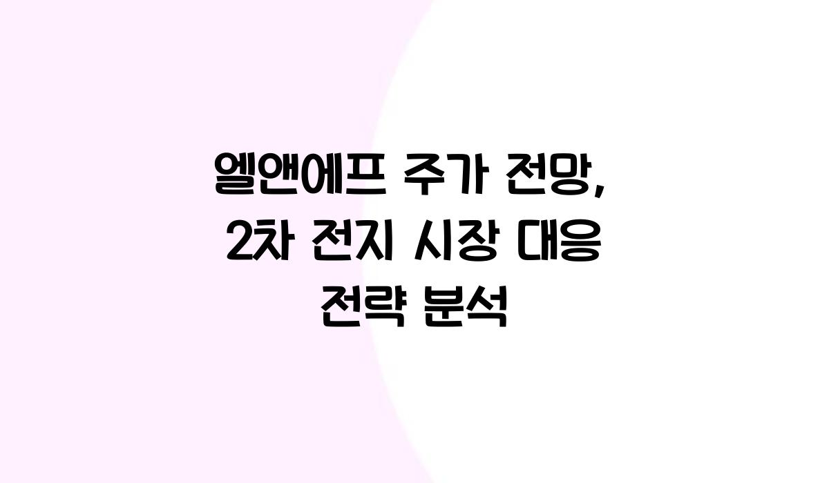 엘앤에프 주가 전망