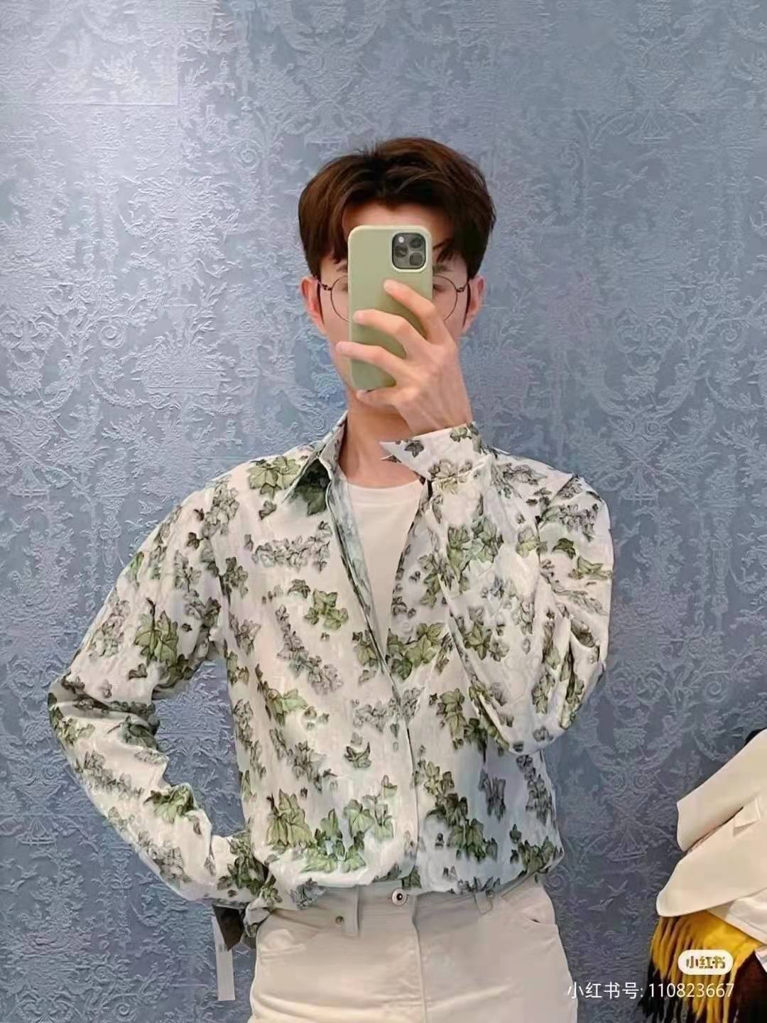  [DIOR x AMOAKO BOAFO] 디올 X 아모아코 보아포 하와이안 셔츠 183C506A5133_C086