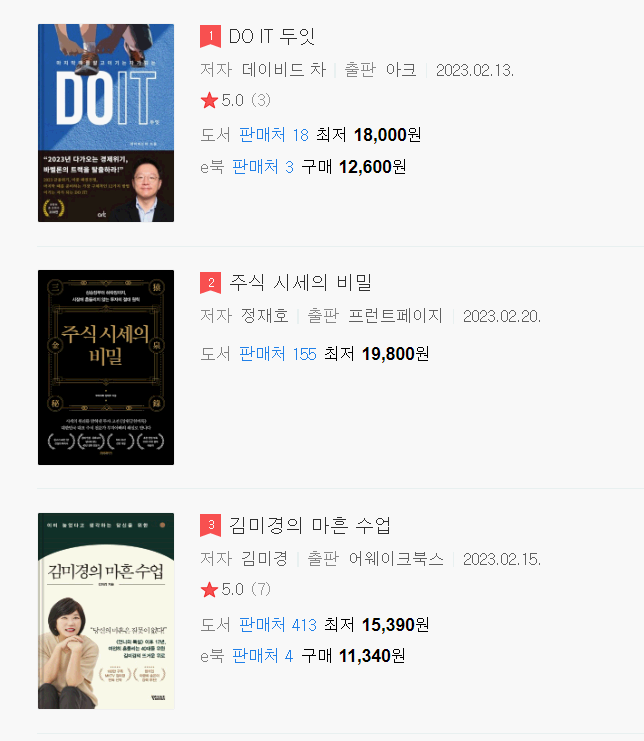 종합 베스트셀러
