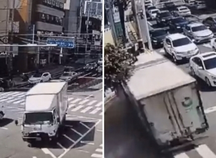  말 나오는 여수 역주행 사고 CCTV