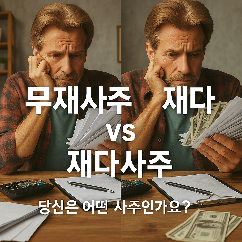 무재사주vs재다사주 의 특징이미지