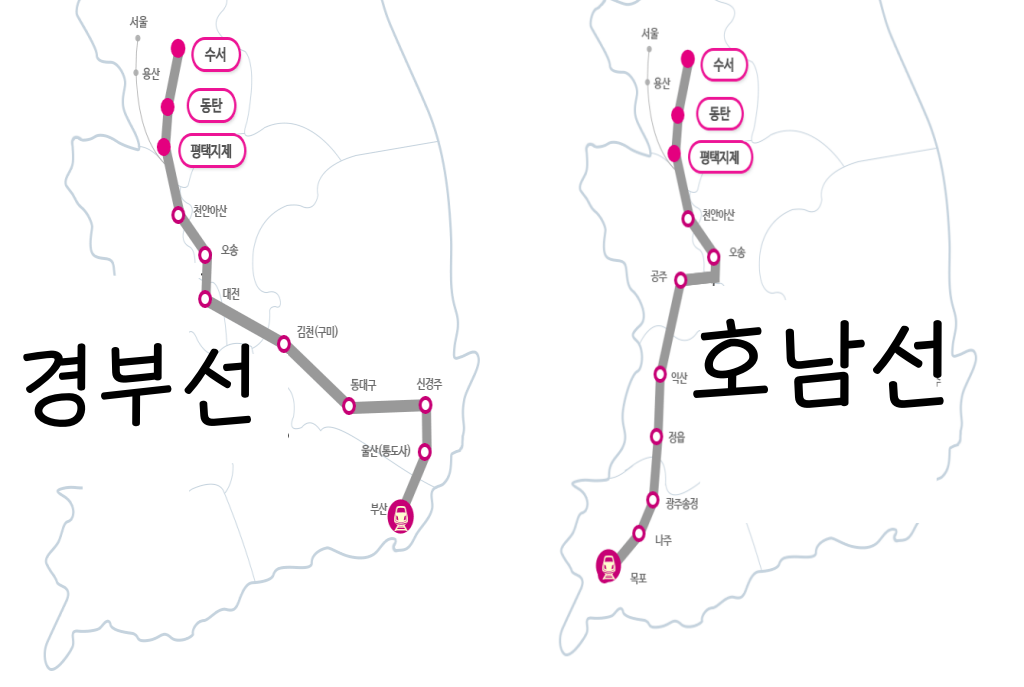 SRT 운행노선