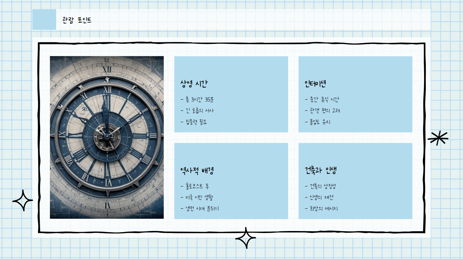관람 포인트 관련 사진