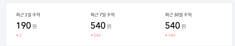 애드핏 수익인증
