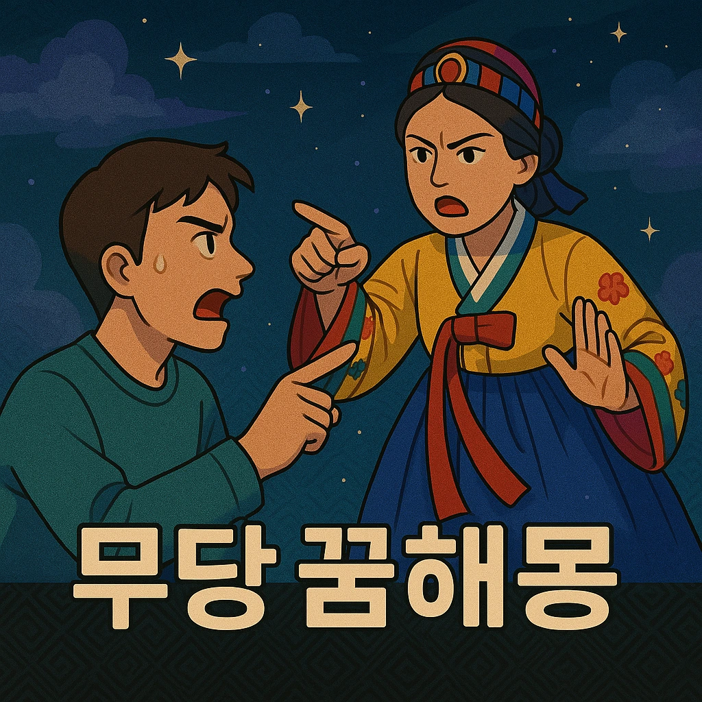 무당과 말싸움을 하는 꿈해몽
