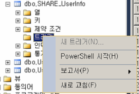  MS SQL Express 트리거 DB 메일 보내기