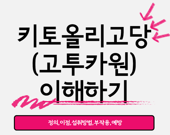  키토올리고당(고투카원)의 이해와 섭취시 나타나는 다양한 건강상의 이점