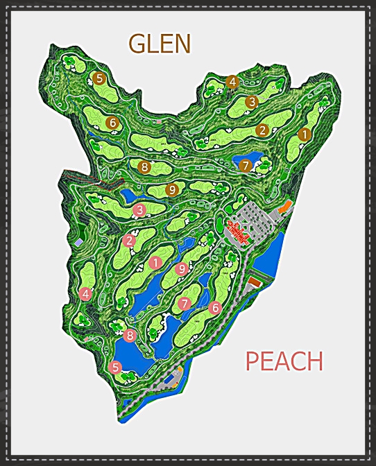 감곡CC 골프코스 조감도
