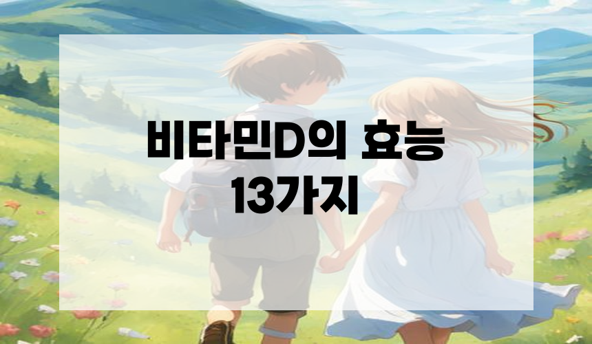 비타민D의 효능 13가지