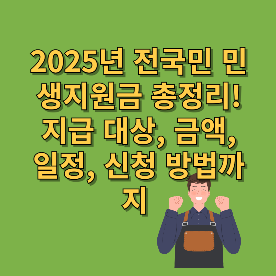 2025년 전국민 민생회복 지원금