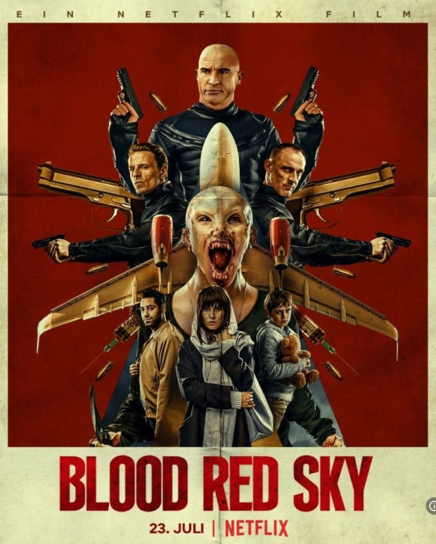 좀비가 있는 <넷플릭스 공포영화 추천> [영화 리뷰] 블러드레드 스카이 리뷰_이 안에 5