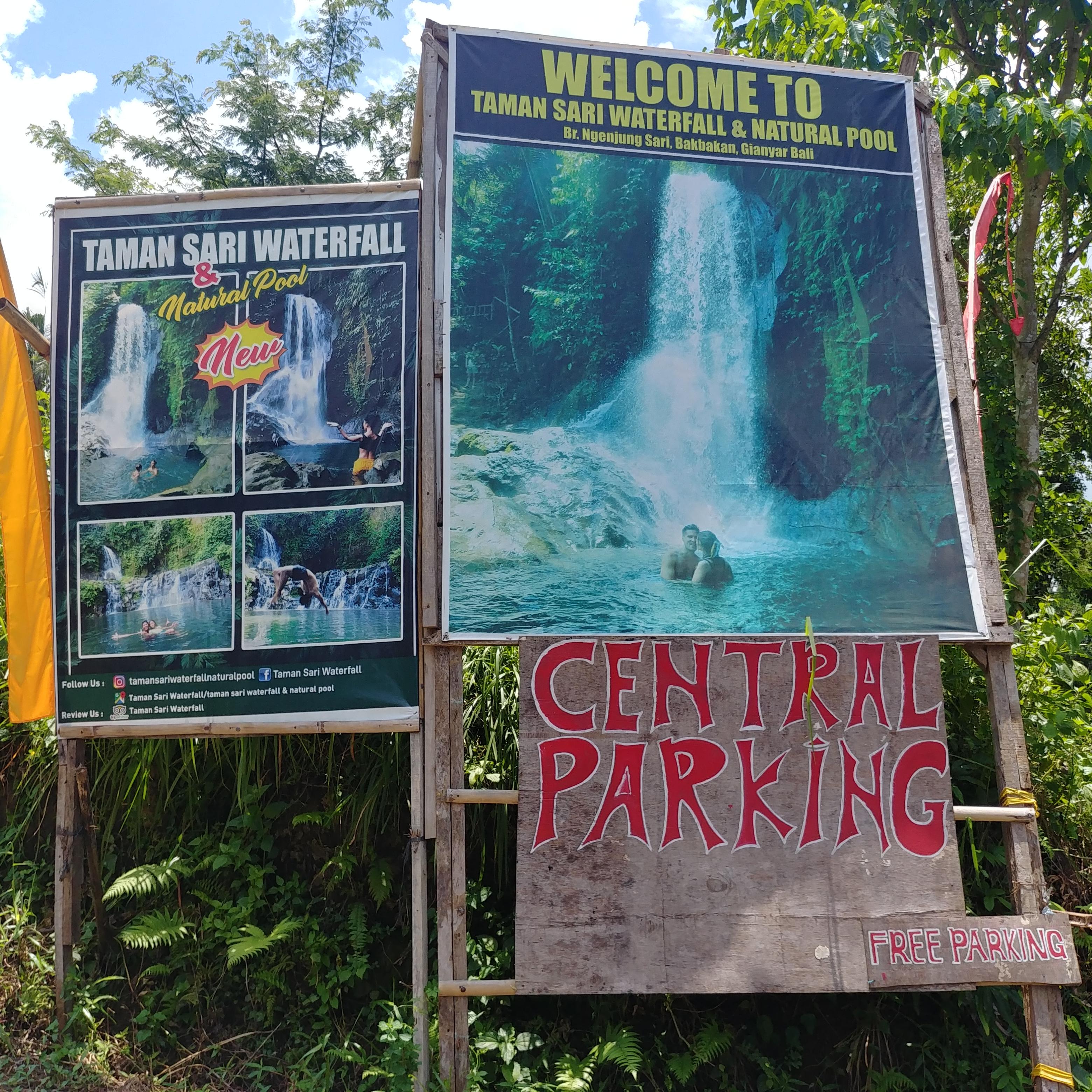 발리 우붓 여행 계곡 Taman Sari Waterfall & Natural pool