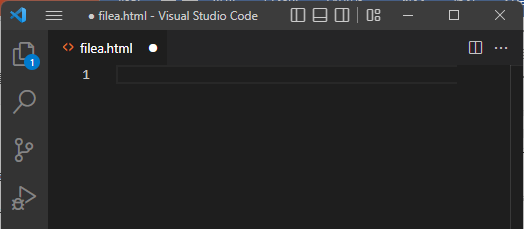 VSCODE에서 filea.html 편집 하기