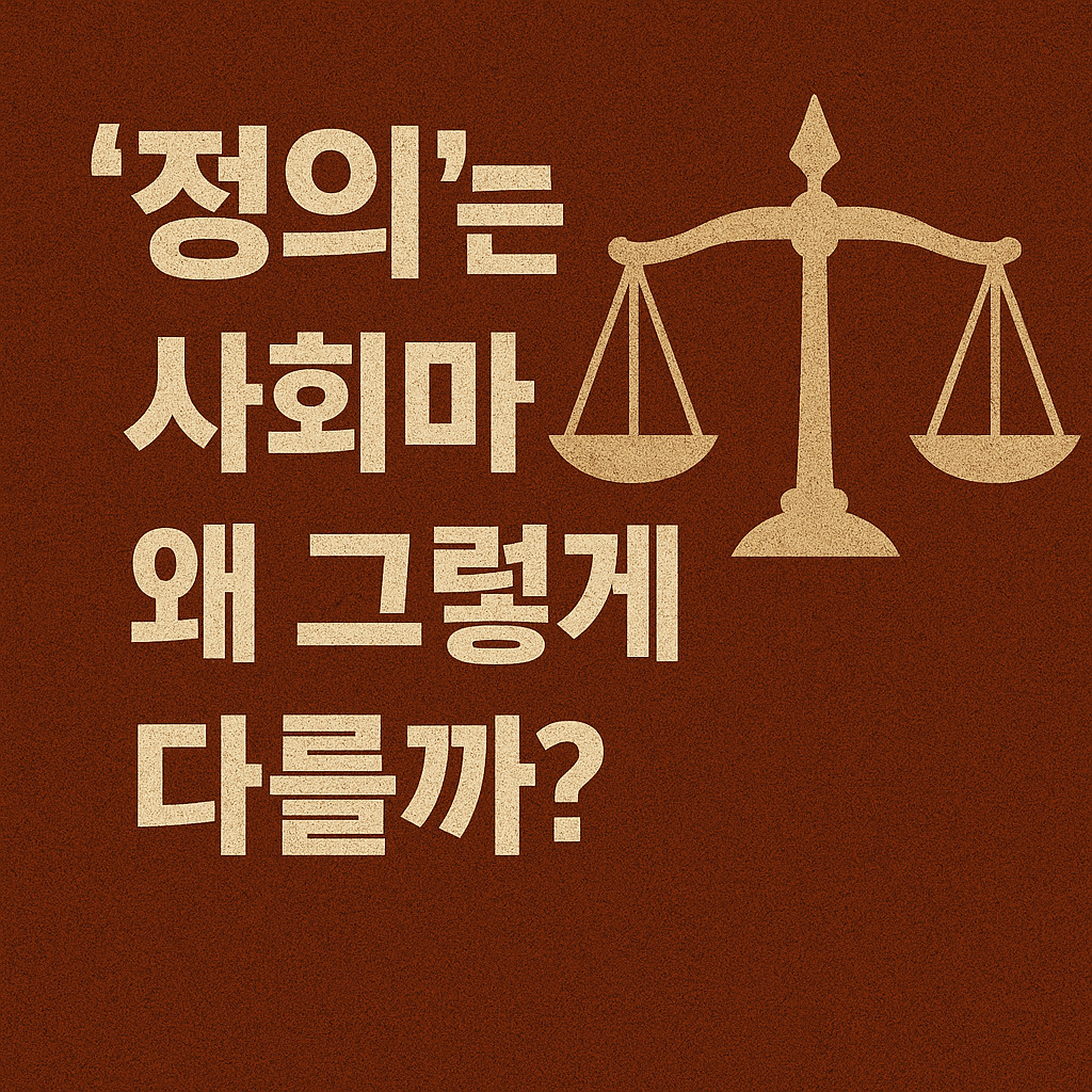 ‘정의’는 사회마다 왜 그렇게 다를까?