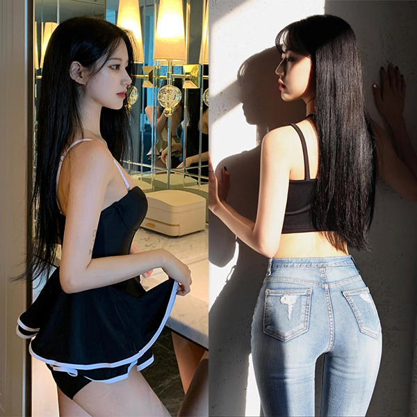  화제의 청바지 모델
