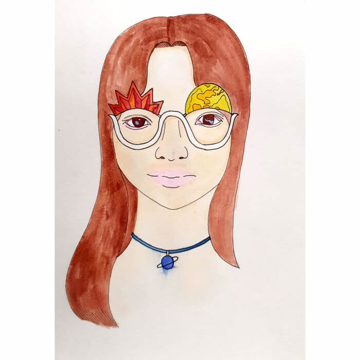 해, 그리고 달 이미지