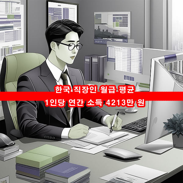 한국-직장인-월급-평균