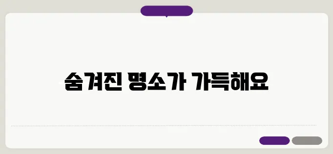 고로쇠축제를 즐길 수 있는 명소와 꼭 방문해야 할 숨겨진 여행지들!