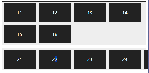 플렉스 항목의 배치 방향과 줄 바꿈 지정