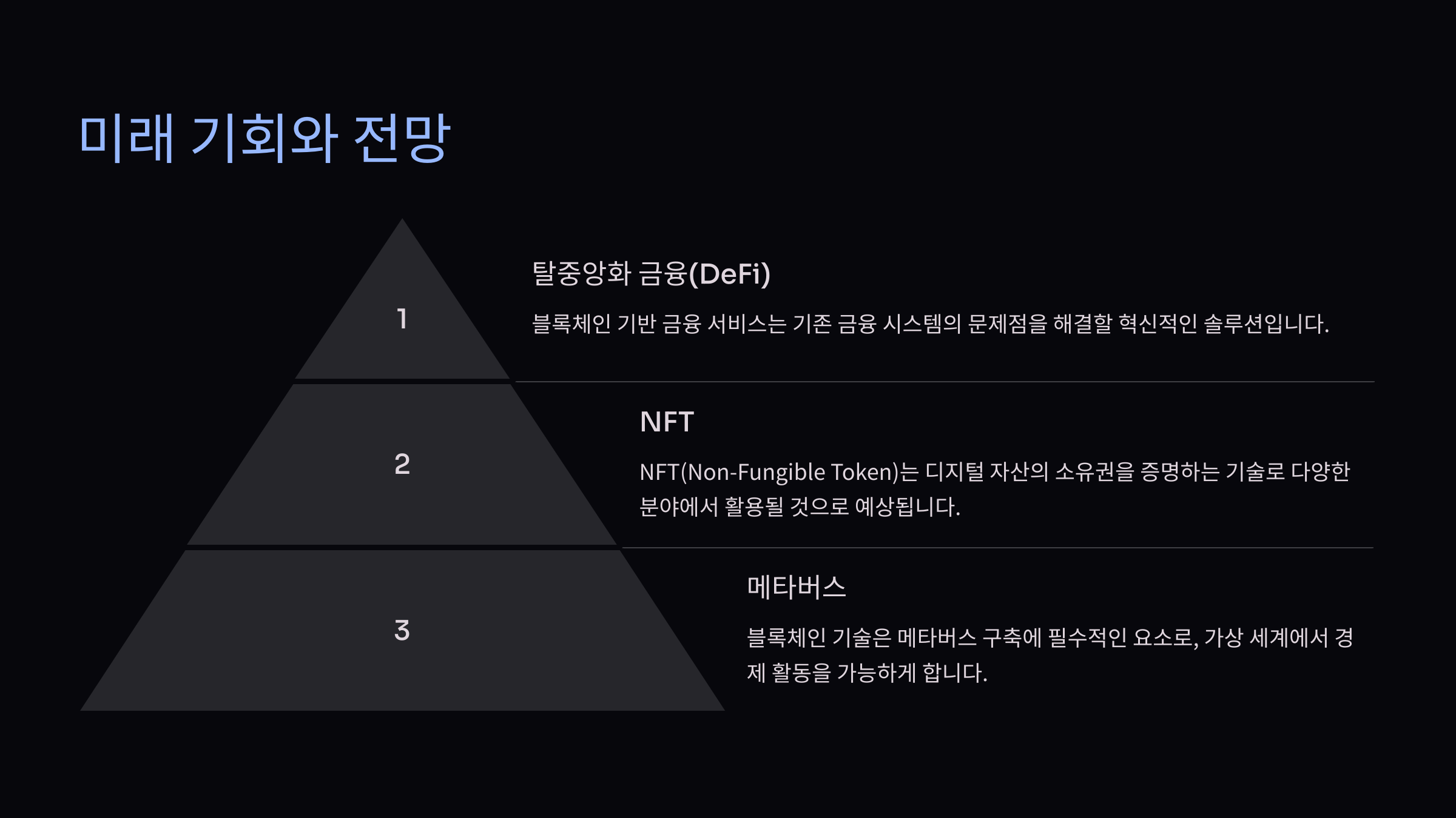 미래 기회와 전망