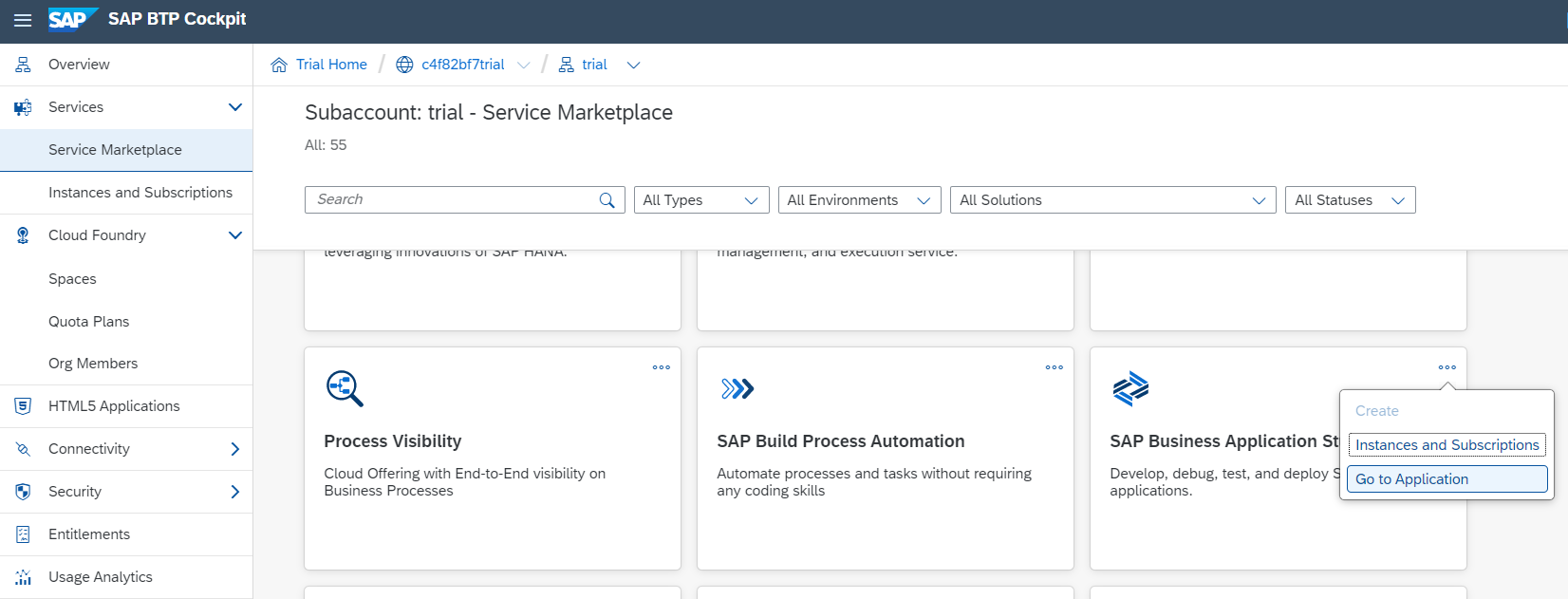 [ SAPUI5 ] BAS 생성 및 SpringBoot 연동