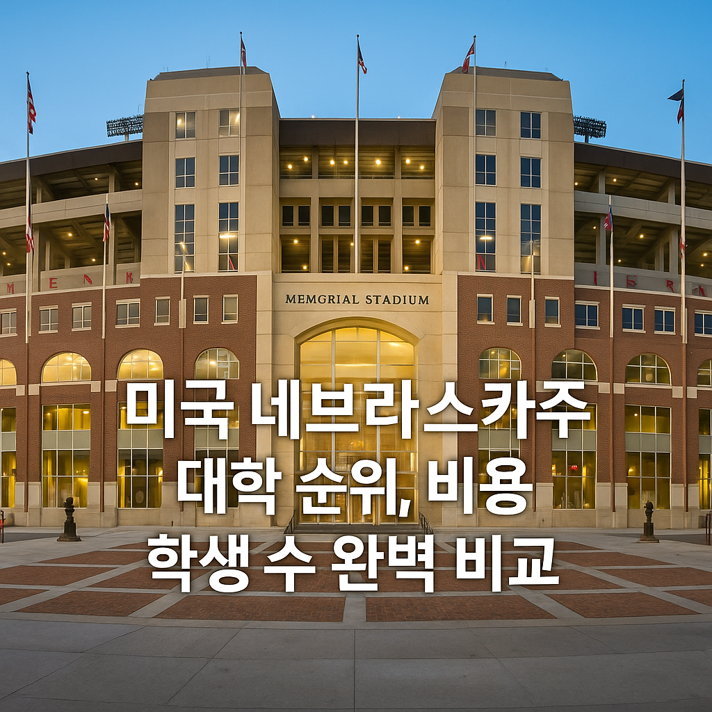 미국 대학 순위-네브라스카주 대학 순위, 비용, 학생 수 완벽 비교 이미지