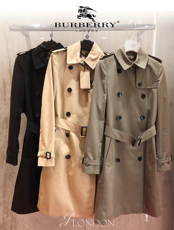 버버리 하본 여성 롱트랜치 코트 HARBOURNE LONG