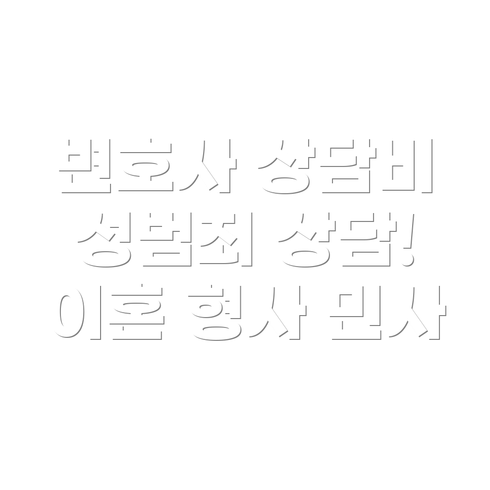 서울시 중구 회현동 변호사 선임비용