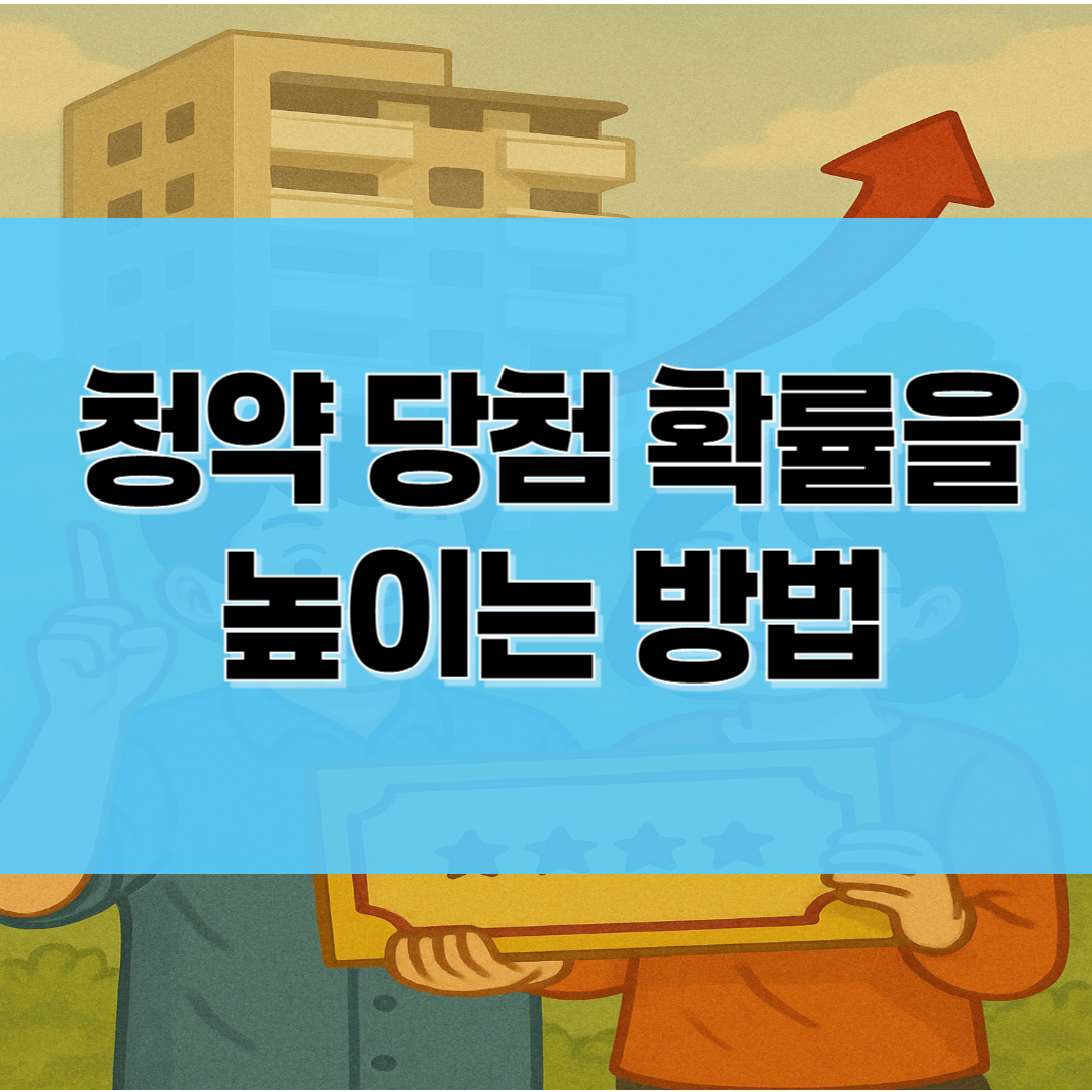 청약 당첨 확률을 높이는 방법