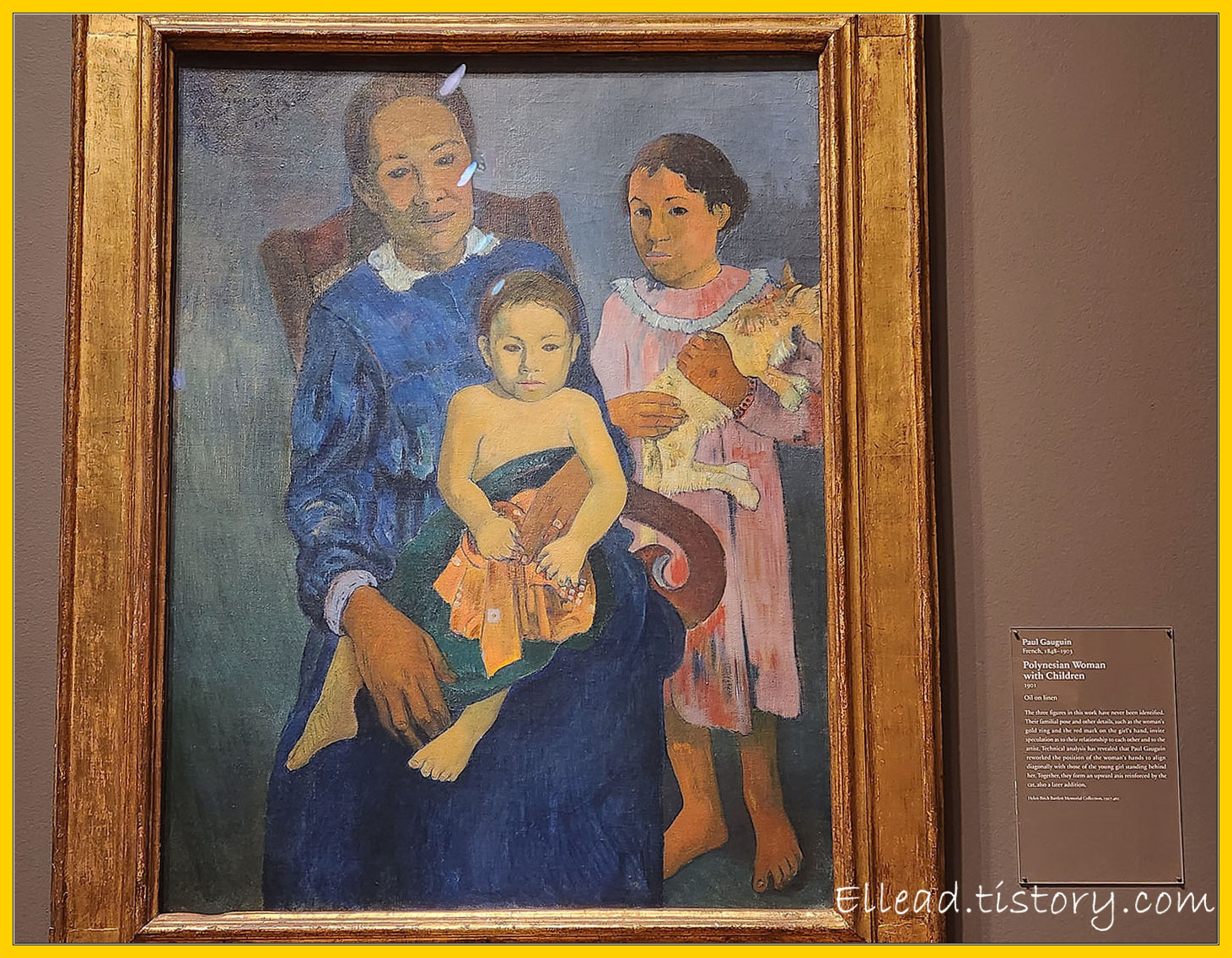 고갱 (Paul Gauguin)&#44; Polynesian Woman with Children&#44; 1901