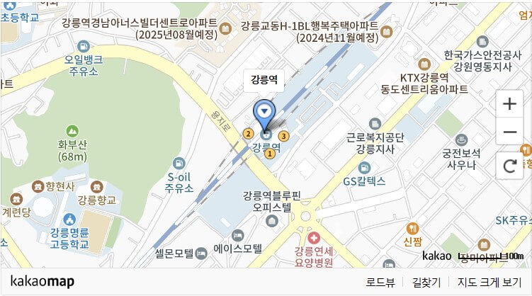 삼척바다열차 강릉역지도