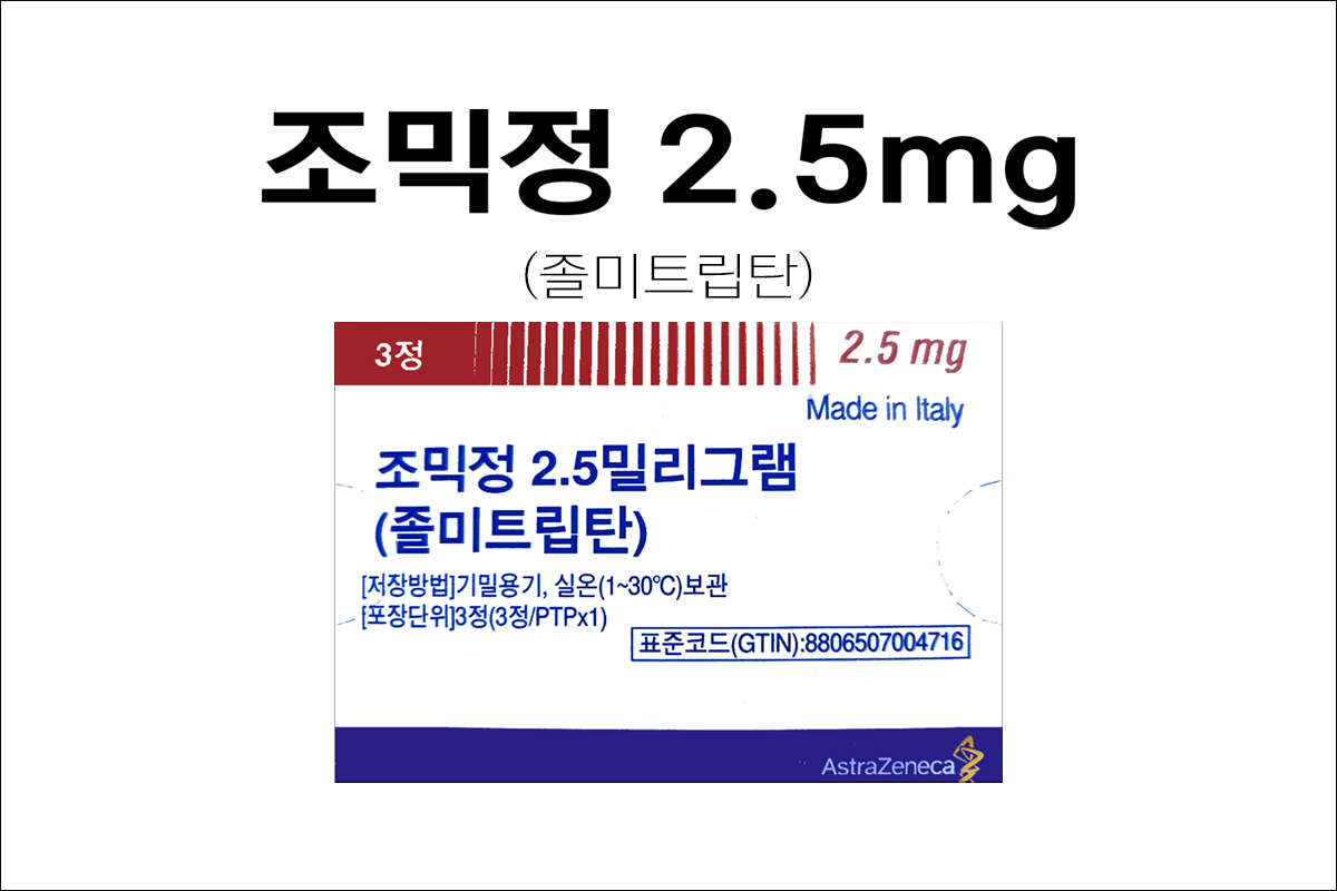 조믹정 2.5mg(Zomig 2.5mg)