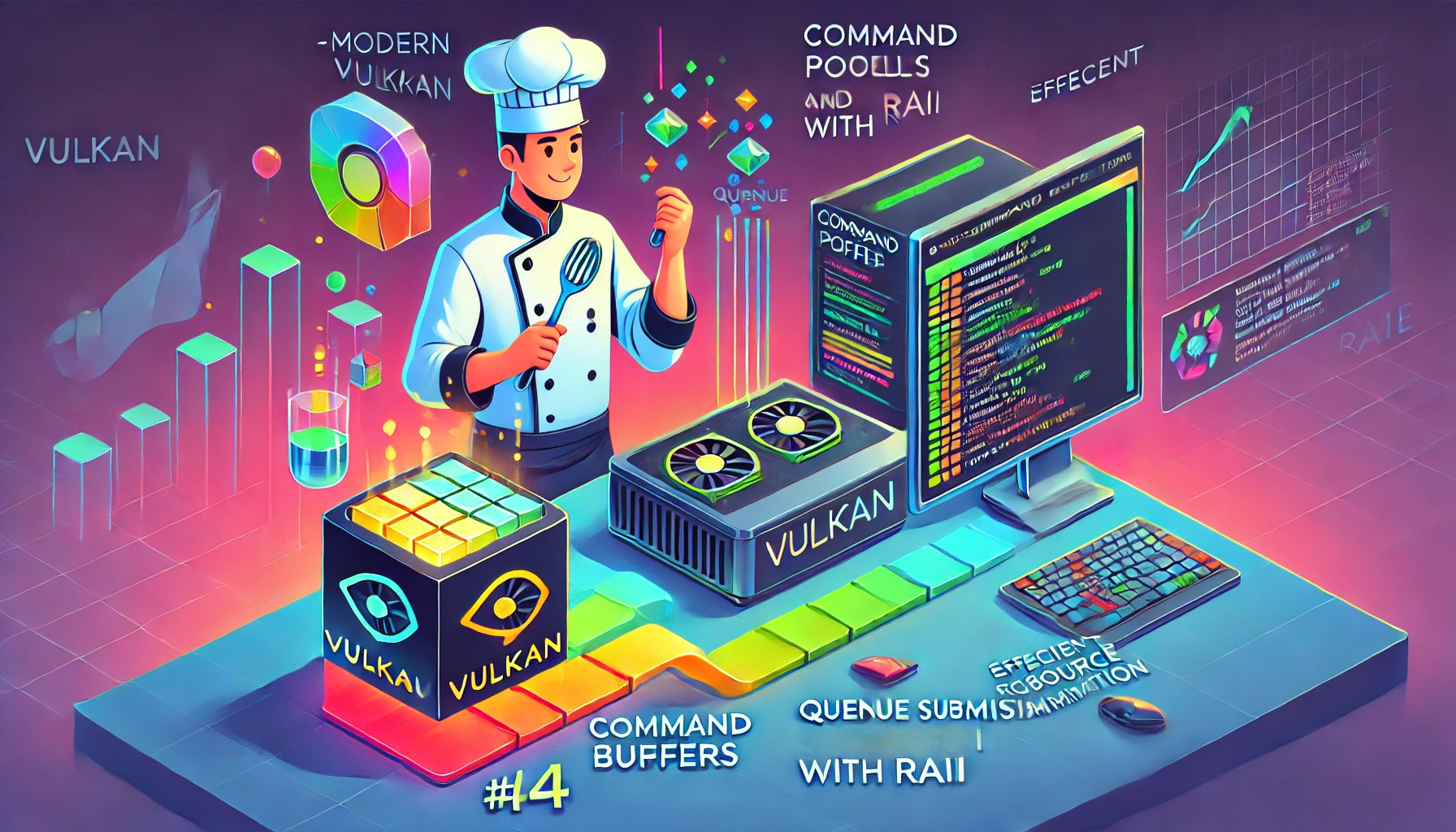 [모던 Vulkan (C++ 버전)] #4: 커맨드 버퍼, 커맨드 풀, 큐 제출 (RAII 기반)
