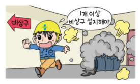  비상구의 설치(산업안전보건기준에 관한 규칙)