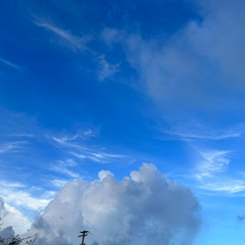 괌 7월날씨에 보는 하늘의 구름 풍경