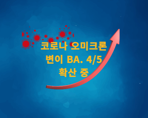  코로나 오미크론 하위변종(BA.4/5) 확산