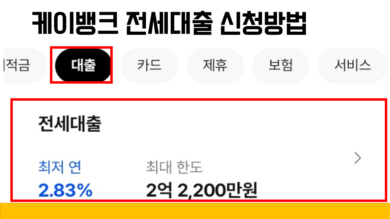 케이뱅크전세대출신청방법2
