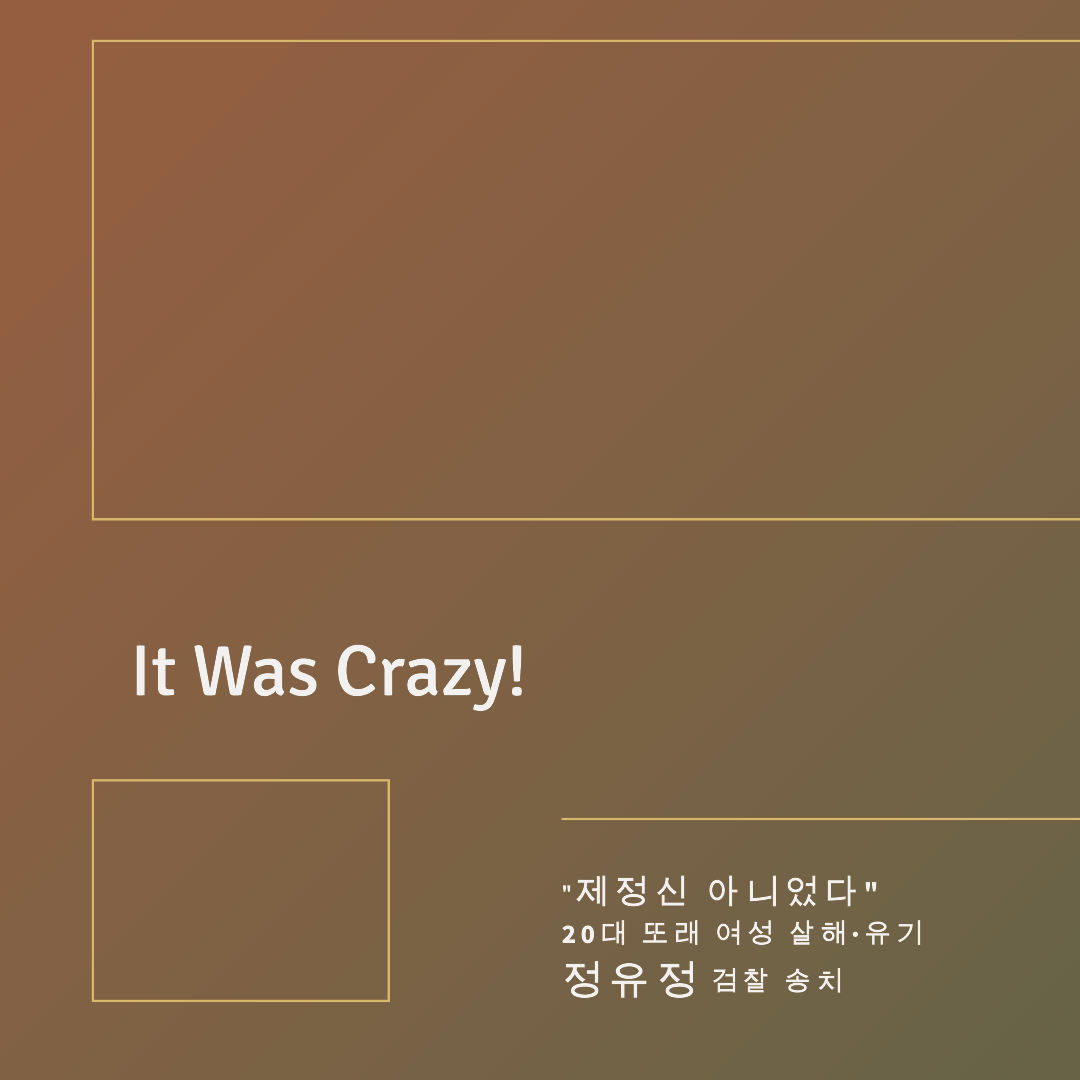 제정신 아니었다&quot; 20대 또래 여성 살해·유기 정유정 검찰 송치