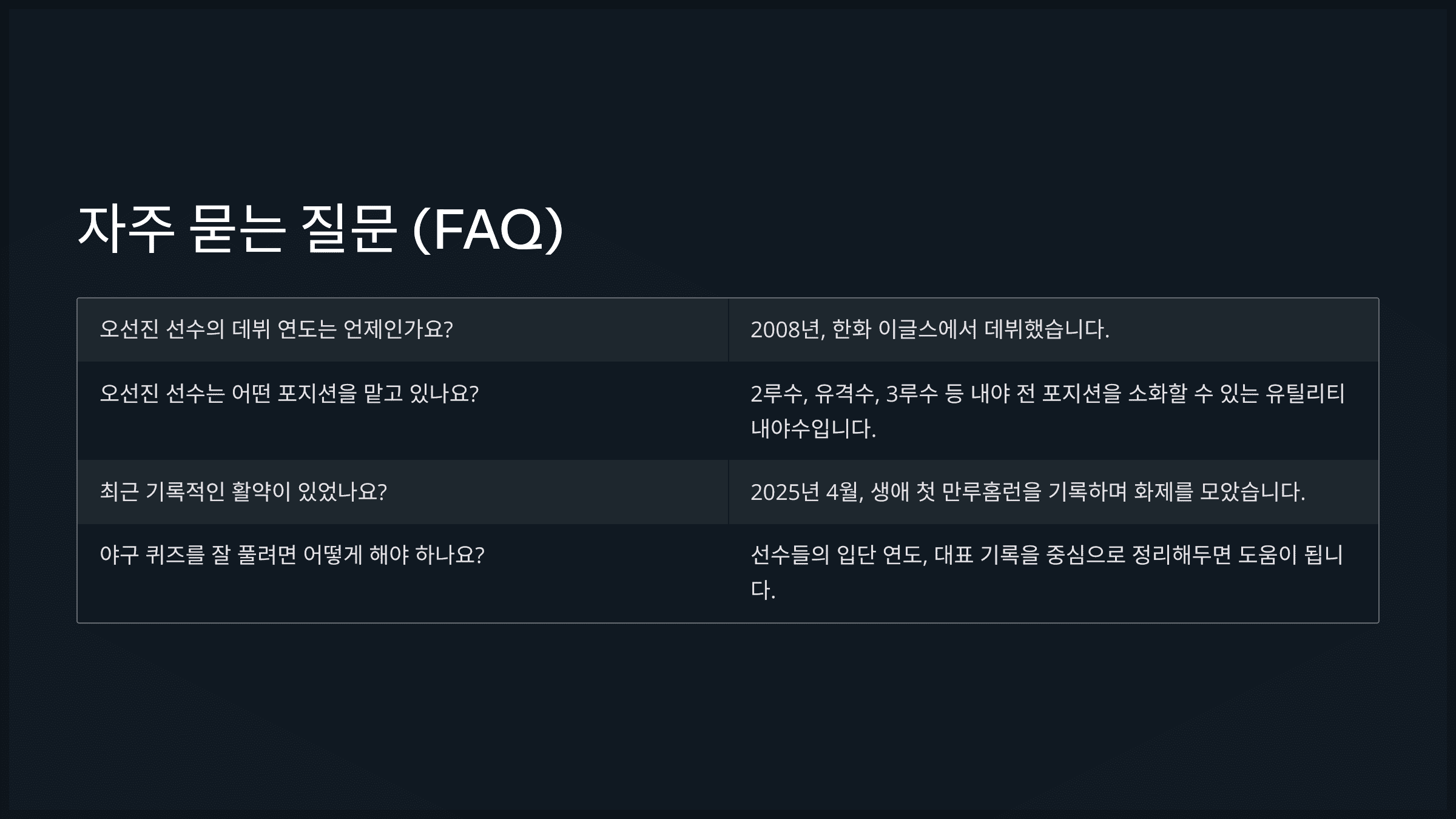 자주 묻는 질문 (FAQ)