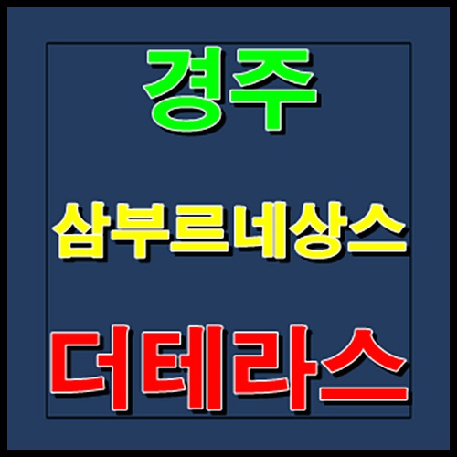  경주 삼부르네상스 더테라스 잔여세대 선착순 줍줍 안내