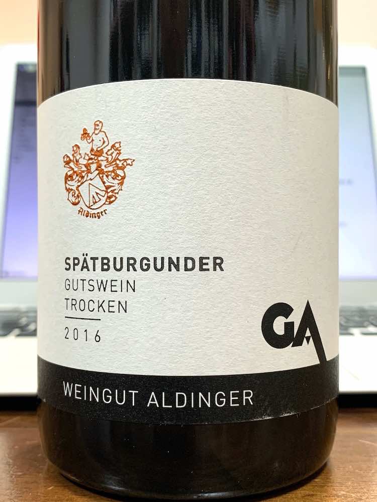 Weingut Aldinger Spatburgunder 2016