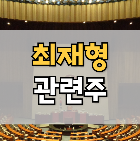  최재형 관련주 TOP5 최종정리 (feat. 감사원장)