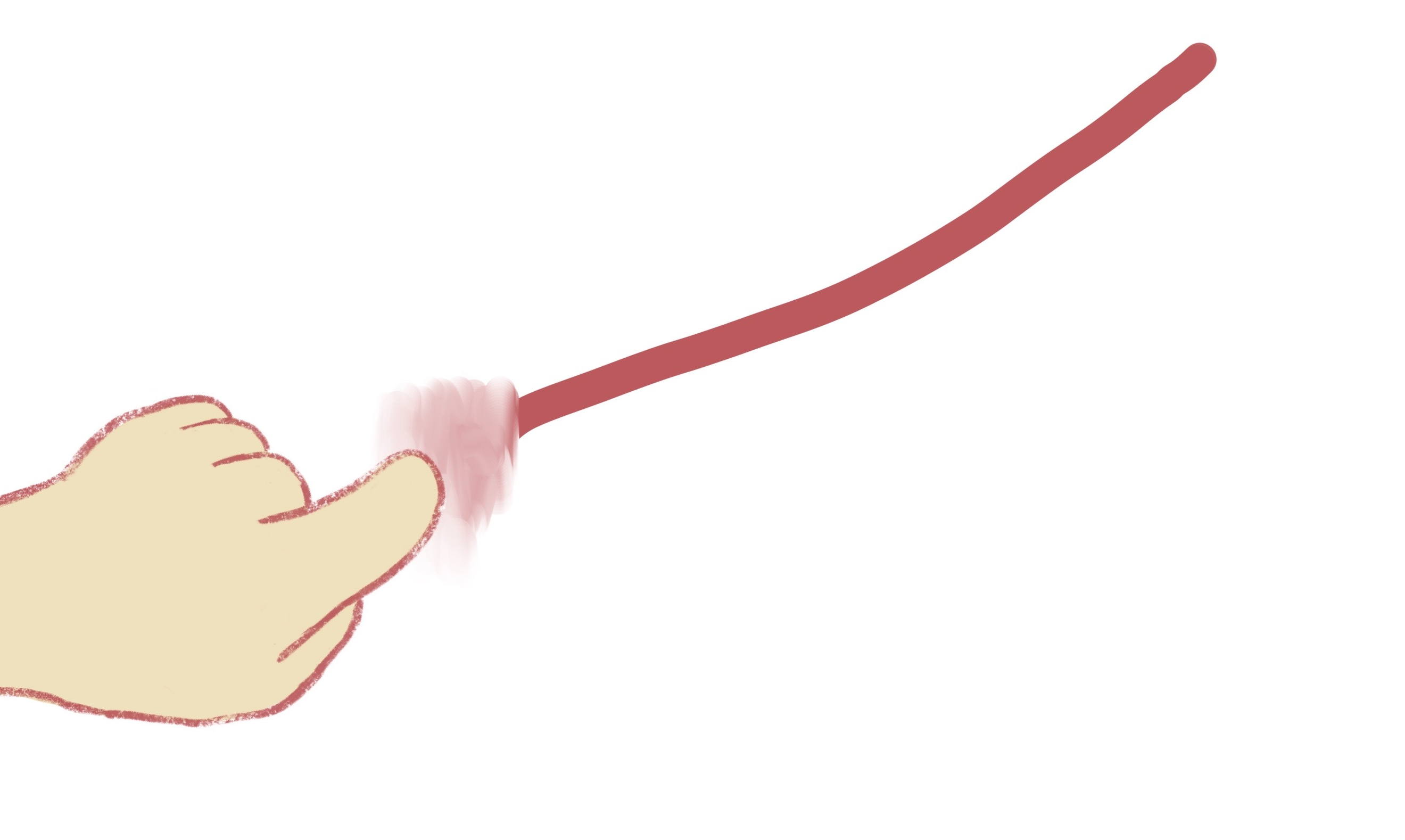 브러시 속성, 번짐강도 조절 예시