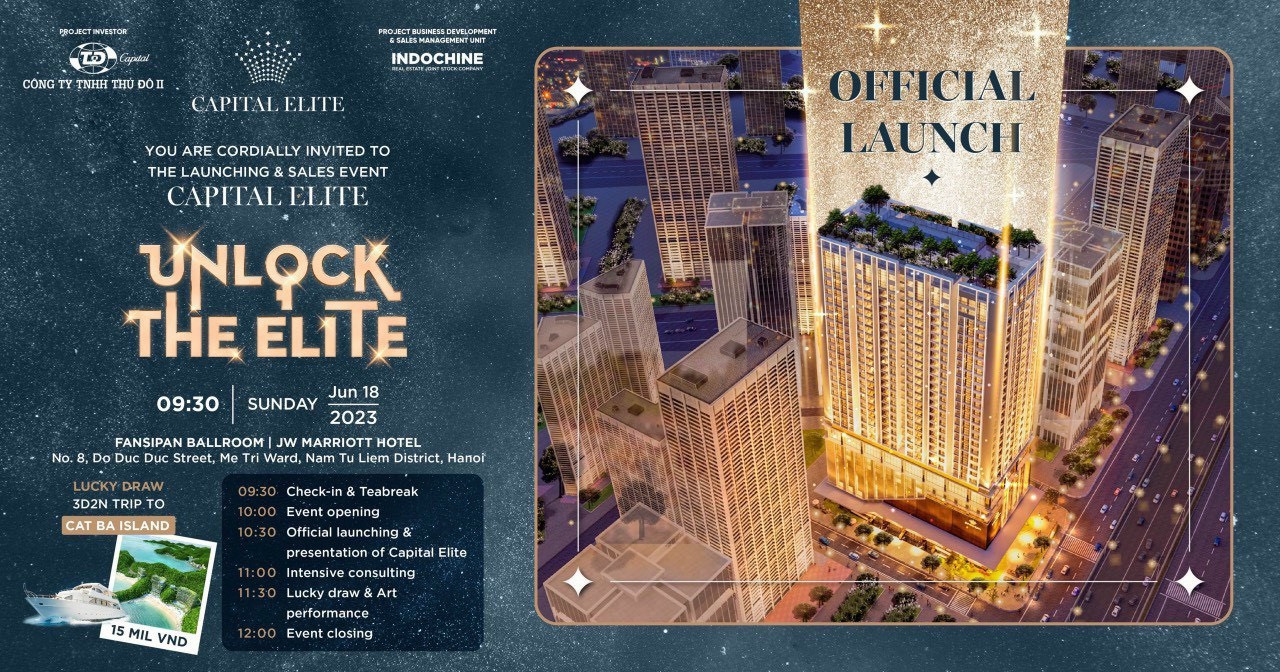  [ 하노이 신규 분양] Capital Elite 아파트 프로젝트