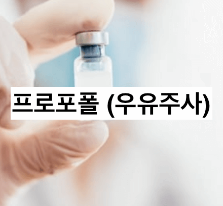 프로포폴 우유주사 사진