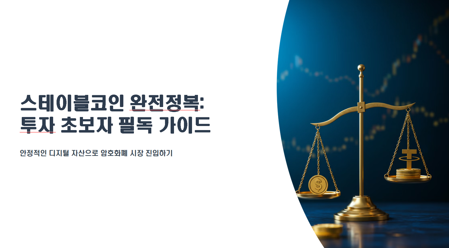 스테이블코인 완전정복: 투자 초보자 필독 가이드