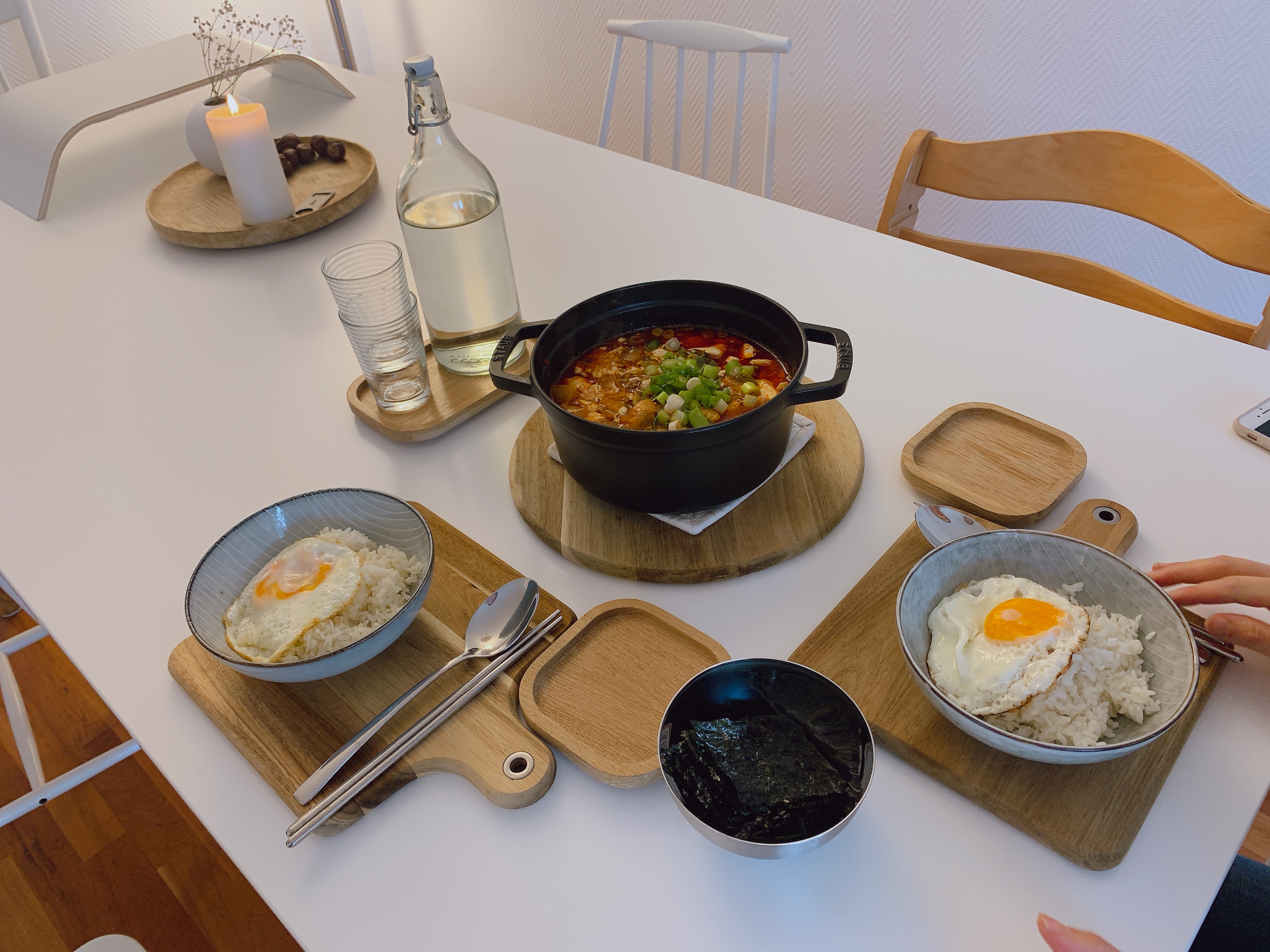  백종원 순두부찌개 만들기! (무쇠 솥 스타우브로 다 먹을때까지 따뜻하게~)