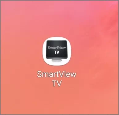 SmartView TV 어플 실행