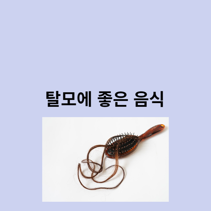 탈모에 좋은 음식