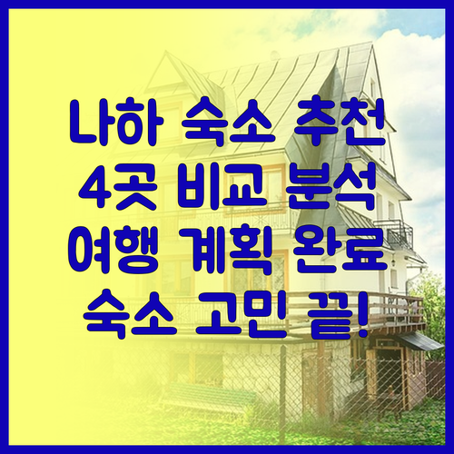 나하 여행 숙소 고민 끝! 4곳의 매